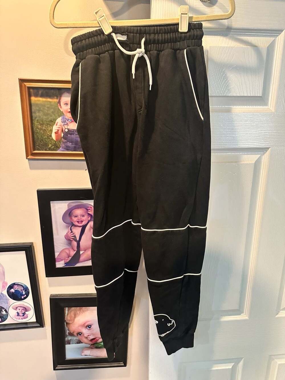 Doodle Lounge Jogger Sweatpants in Black